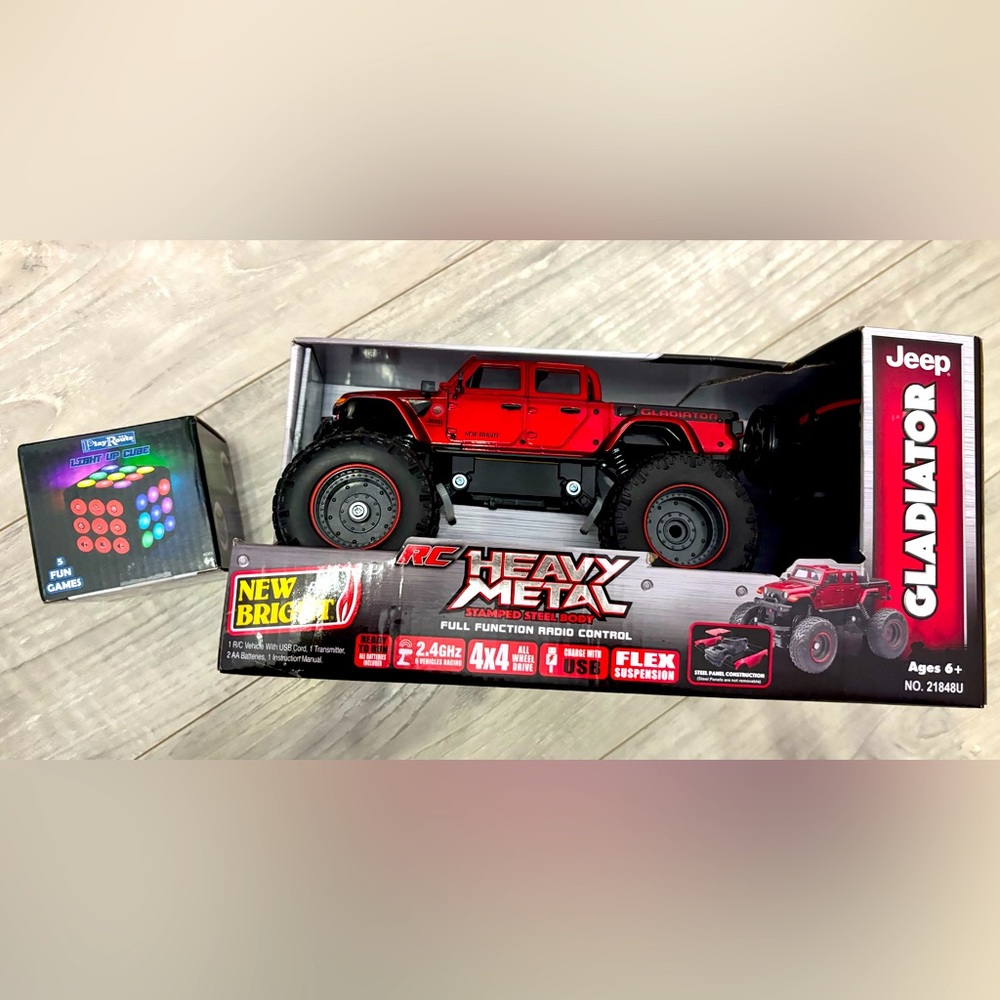 🚗🎮 Bundle Deal – Heavy Metal Fun & Light-Up Play! 🎮🚗